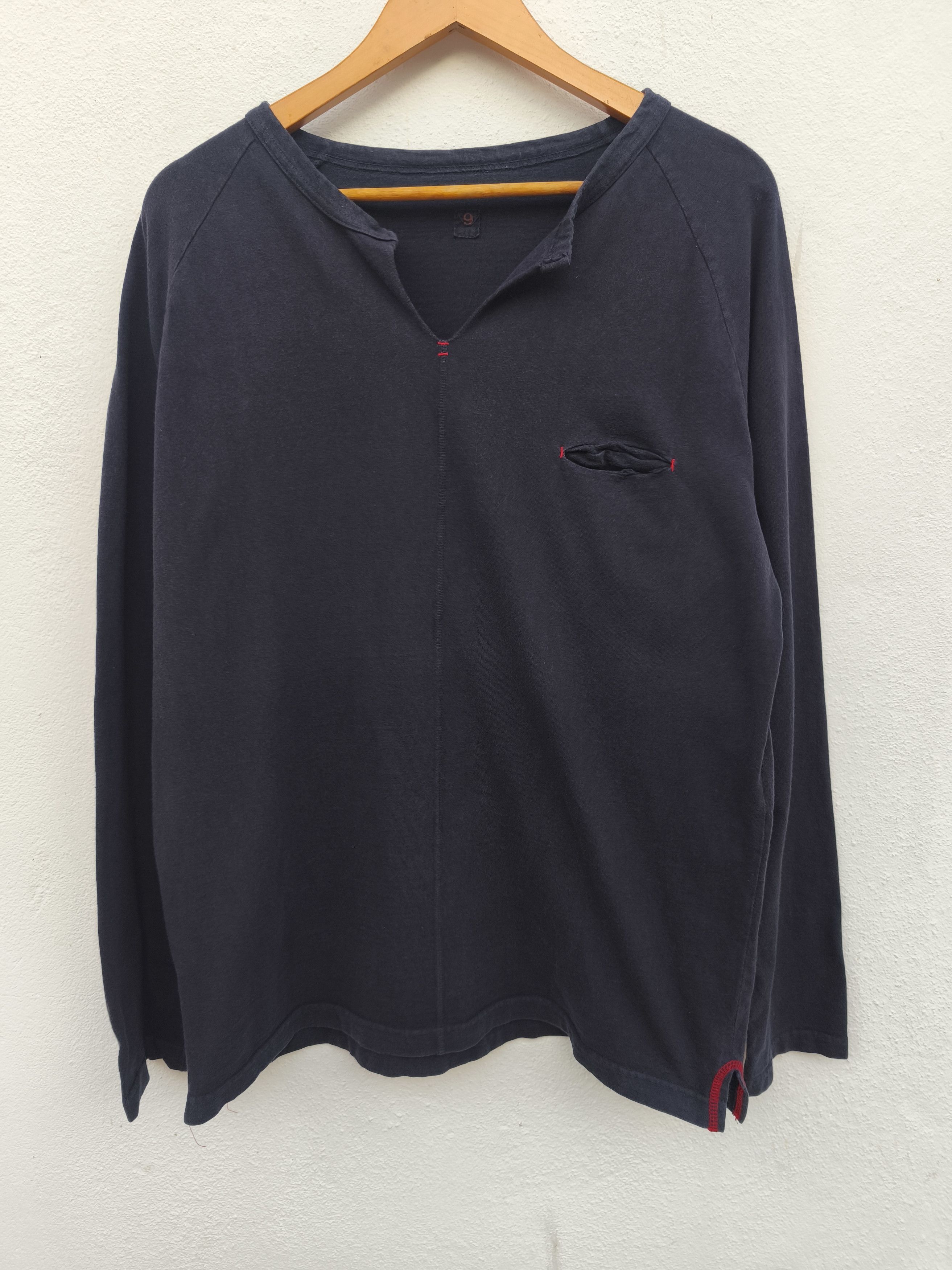 If Six Was Nine Boston 9 Henley Shirt minimalist old money Size US L / EU 52-54 / 3 - 2 Thumbnail