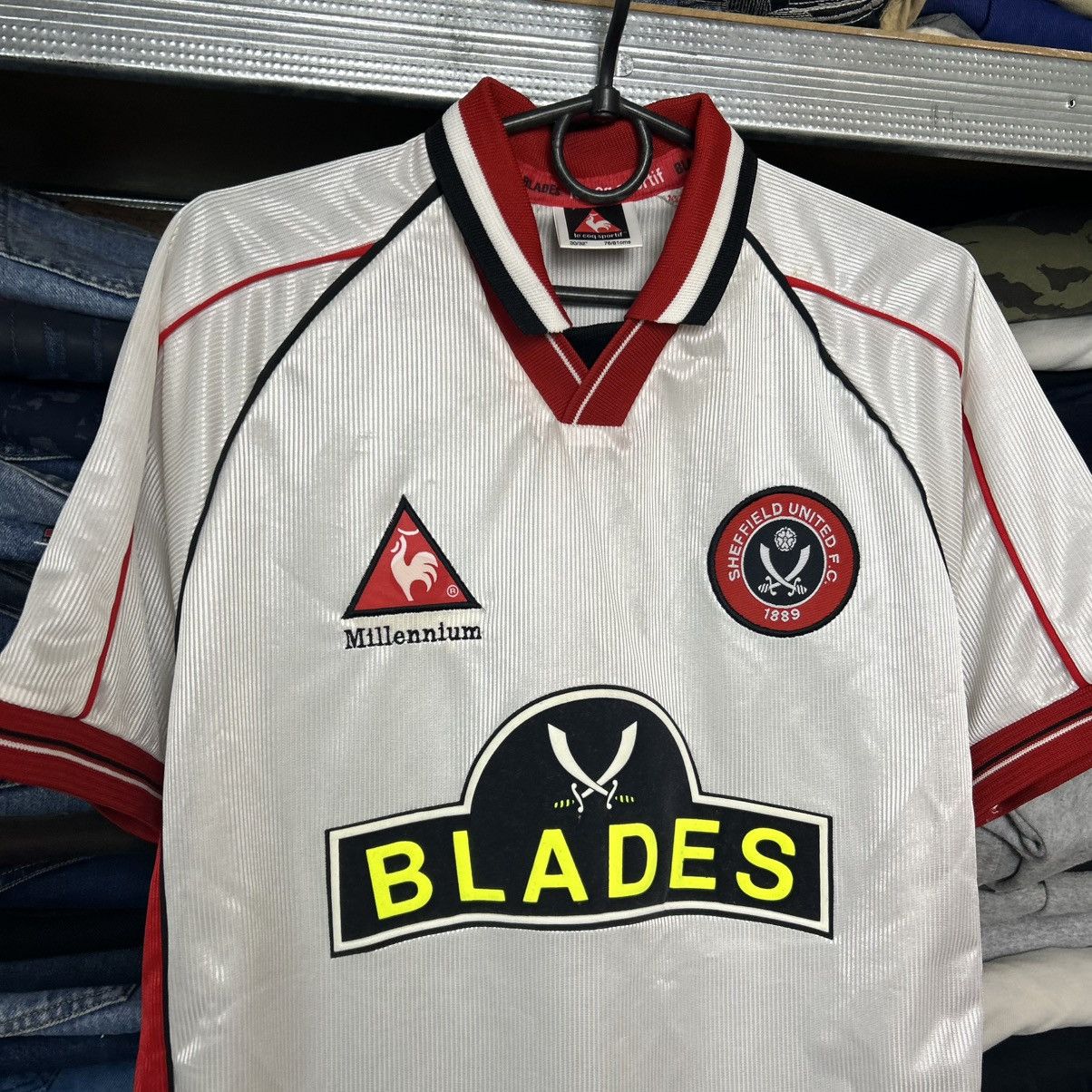 Le Coq Sportif Vintage Le Coq Sportif Sheffield United 1990’s home jersey Size US S / EU 44-46 / 1 - 2 Thumbnail