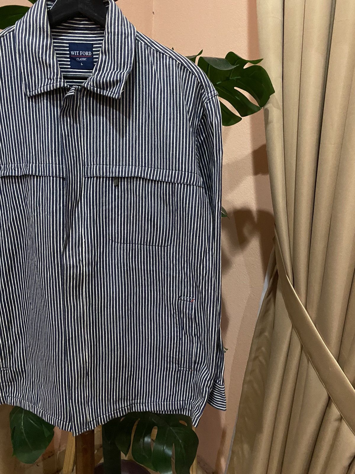 Vintage Wit Ford Classic Striped Workwear Jacket - Vintage Japanese Size US L / EU 52-54 / 3 - 7 Thumbnail