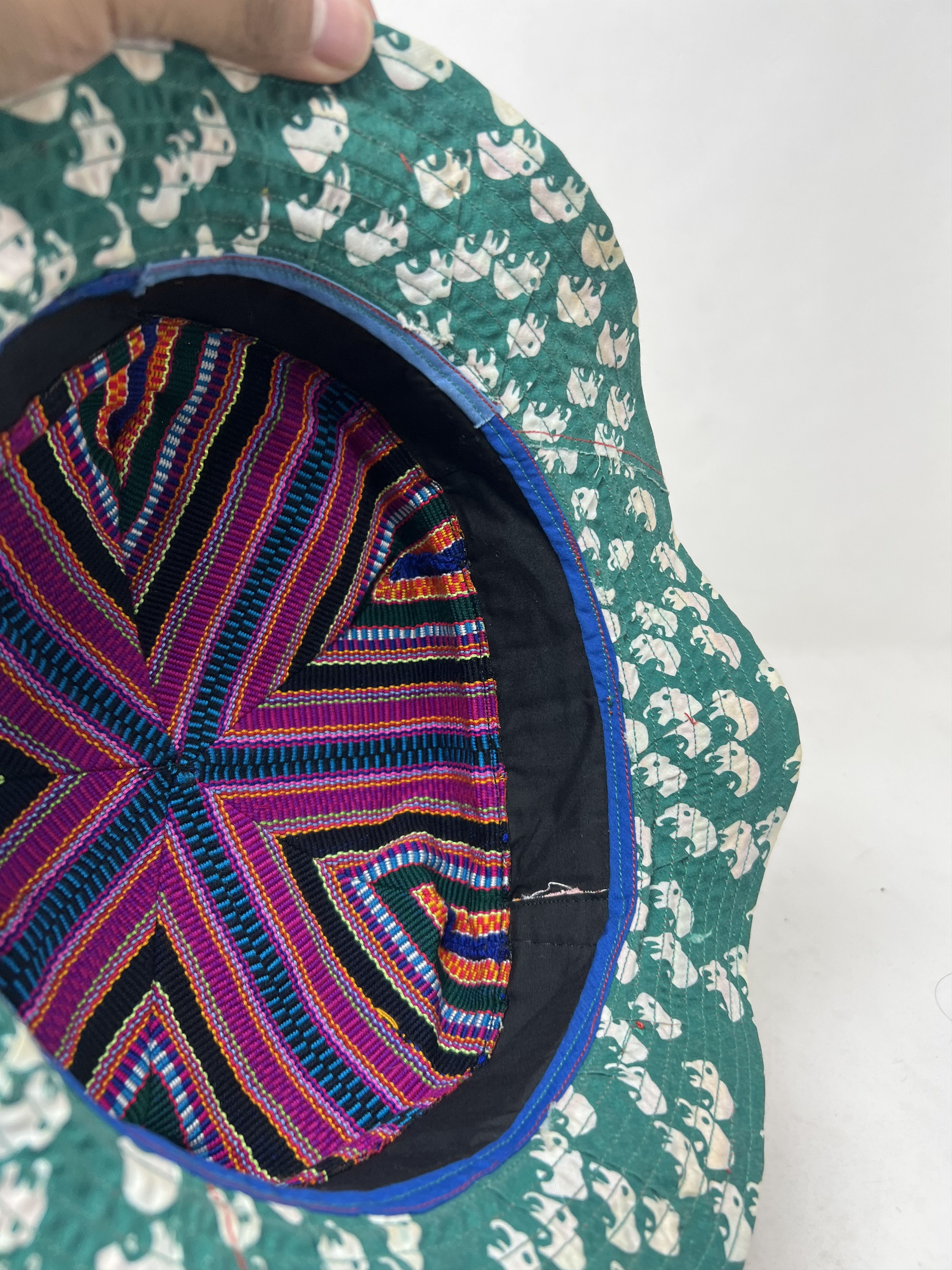 Hat Club Navajo Hill Tribe Hippie Hobo Multicolor Woven Hat Size ONE SIZE - 7 Thumbnail