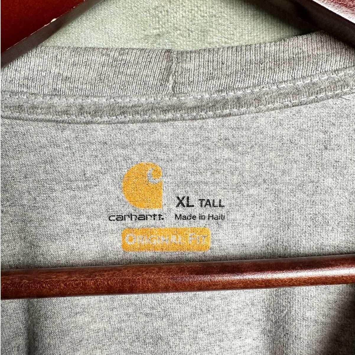 Carhartt Carhartt Pocket T Shirt Sz XLT Gray Work Wear Size US XL / EU 56 / 4 - 5 Thumbnail