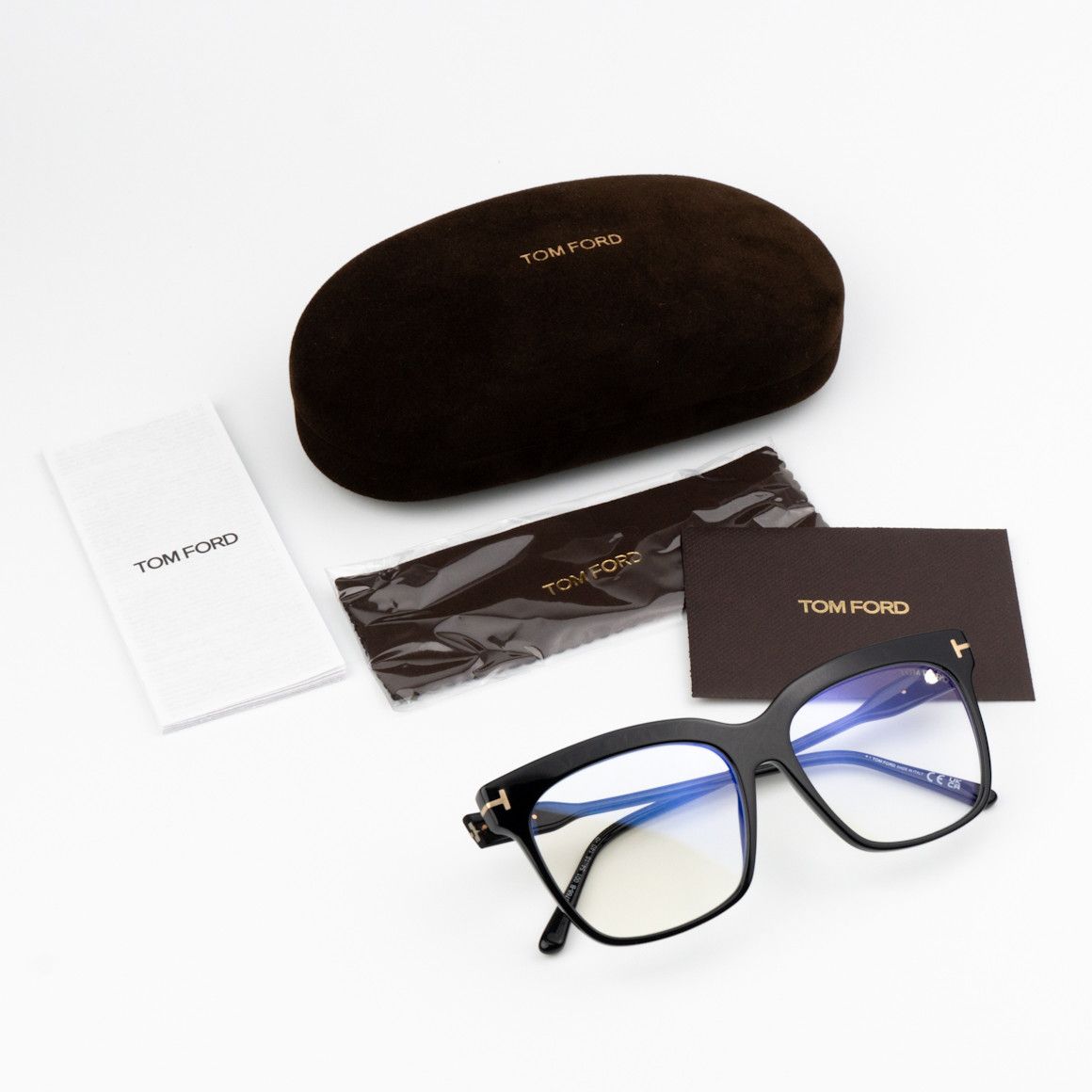 Tom Ford Tom Ford Women Eyeglasses Square FT5768-B 001 BRAND NEW Size ONE SIZE - 9 Thumbnail