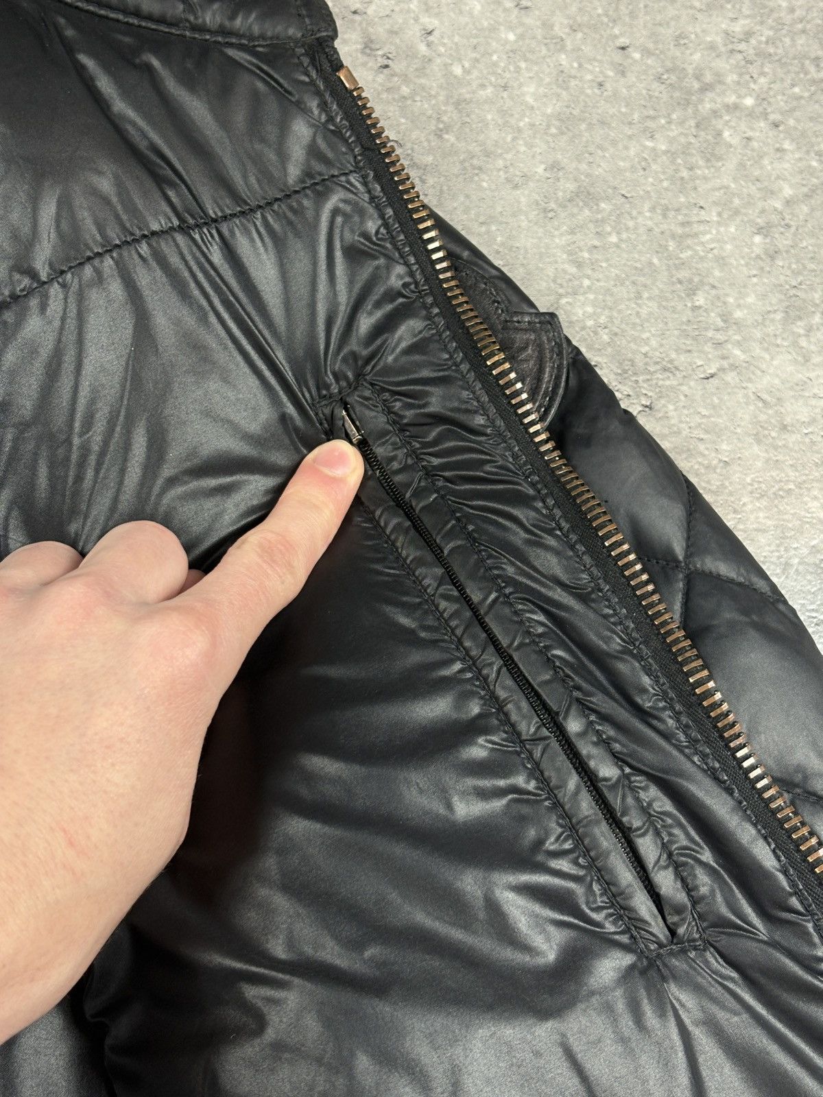 Moncler Moncler Quilted Moto Jacket Big Logo biker black size 1 Size US S / EU 44-46 / 1 - 11 Thumbnail