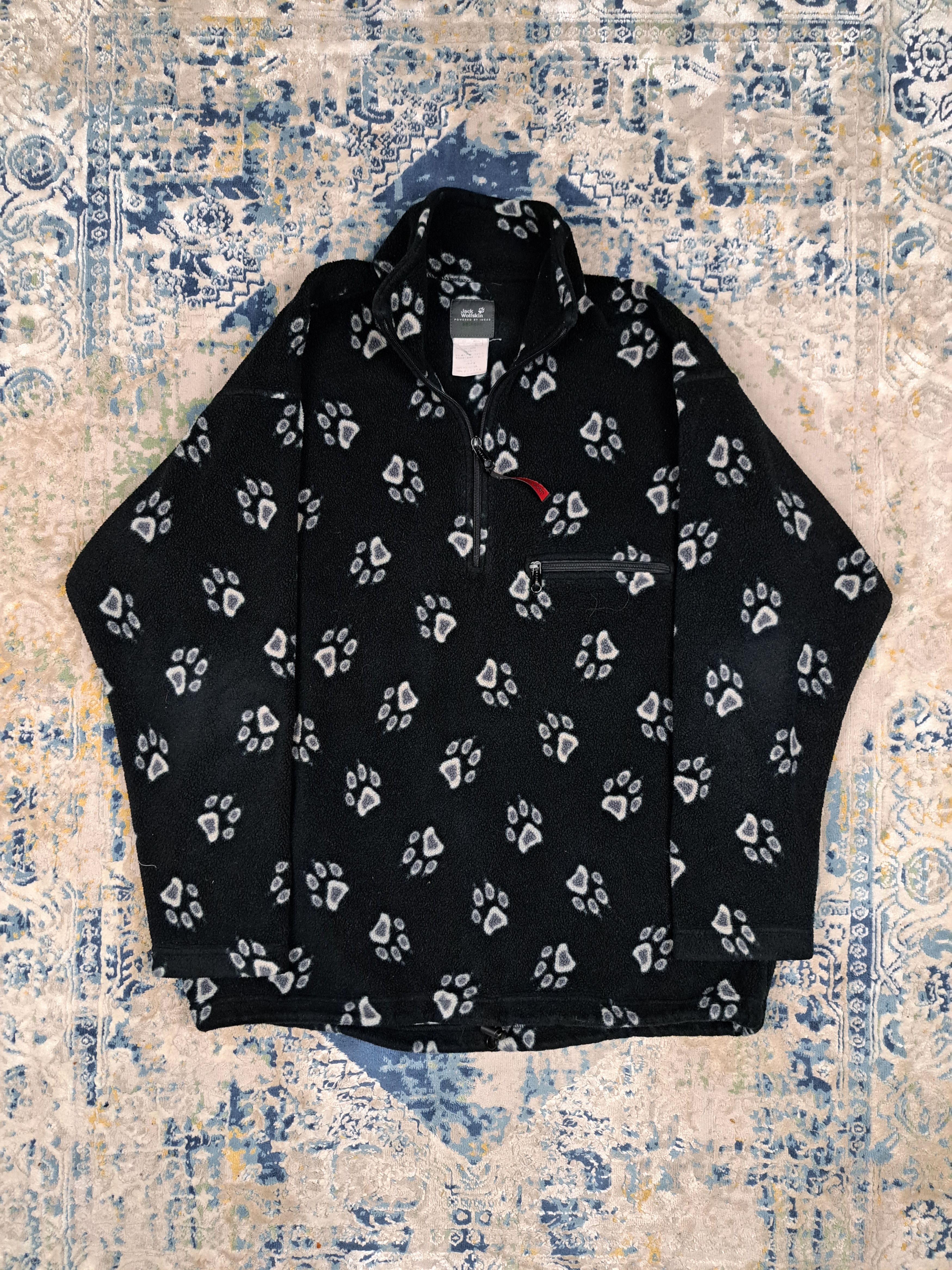 Jack Wolfskin Jack Wolfskin Fullprint Quarter Zip Fleece y2k Gorpcore Rare Size US L / EU 52-54 / 3 - 1 Thumbnail