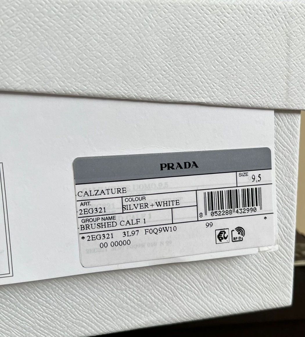Prada Low Top Superstar Sneakers silver Size US 10 / EU 43 - 10 Thumbnail