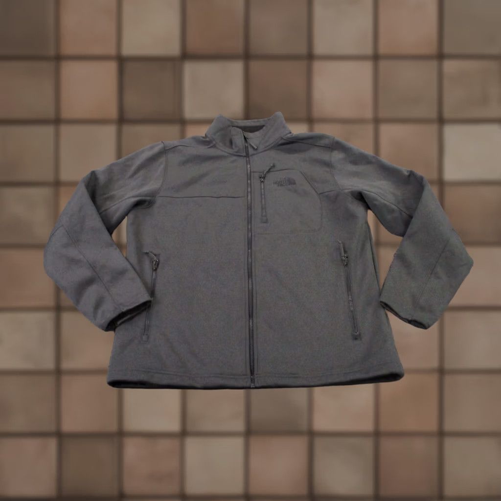 The North Face The North Face Jacket Mens L Windbreaker Softshell Hooded Windwall Fleece Lined Outdoors Hiking Gray Logo Pockets Zipped Pockets Full Zip Regular Size US L / EU 52-54 / 3 - 1 Thumbnail