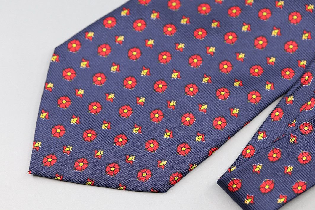 pandora Vintage Pandora Silk Tie – Red Floral Pattern Size ONE SIZE - 10 Thumbnail