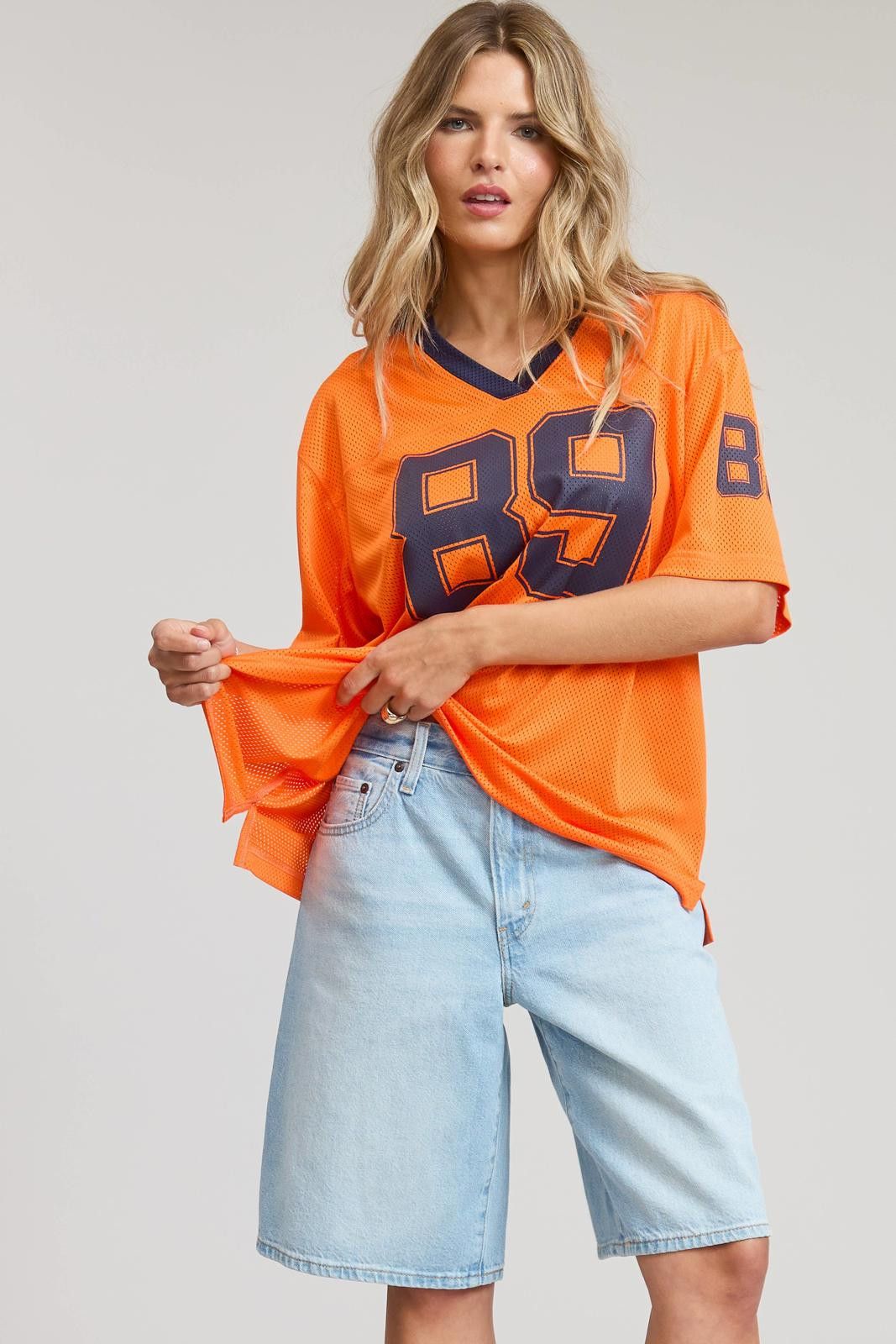 Other V Neck Sporty Jersey Shirt Top With Printed 89 Size S / US 4 / IT 40 - 3 Thumbnail