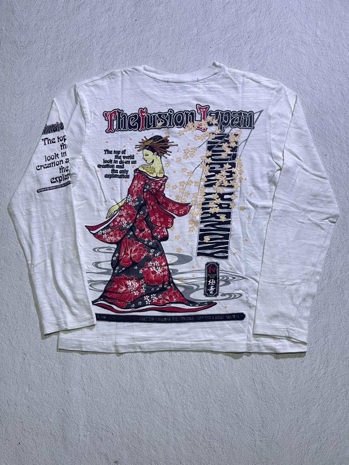 Japanese Brand VTG Y2K long sleeve tshirt japanese style Size US M / EU 48-50 / 2 - 1 Thumbnail