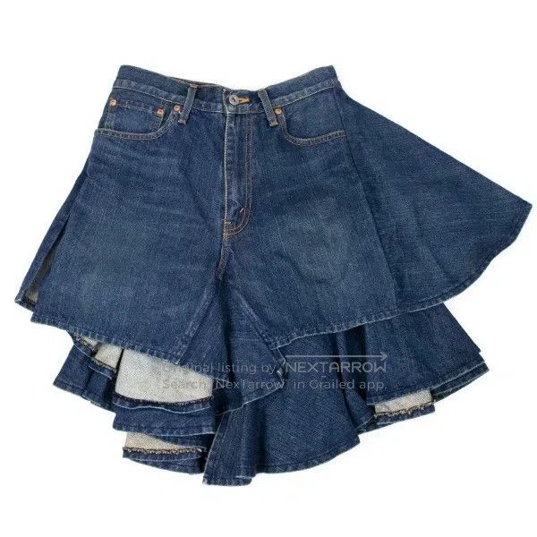 Junya Watanabe Junya Watanabe size XS Blue vintage denim design sense hal Size 23" - 2 Thumbnail
