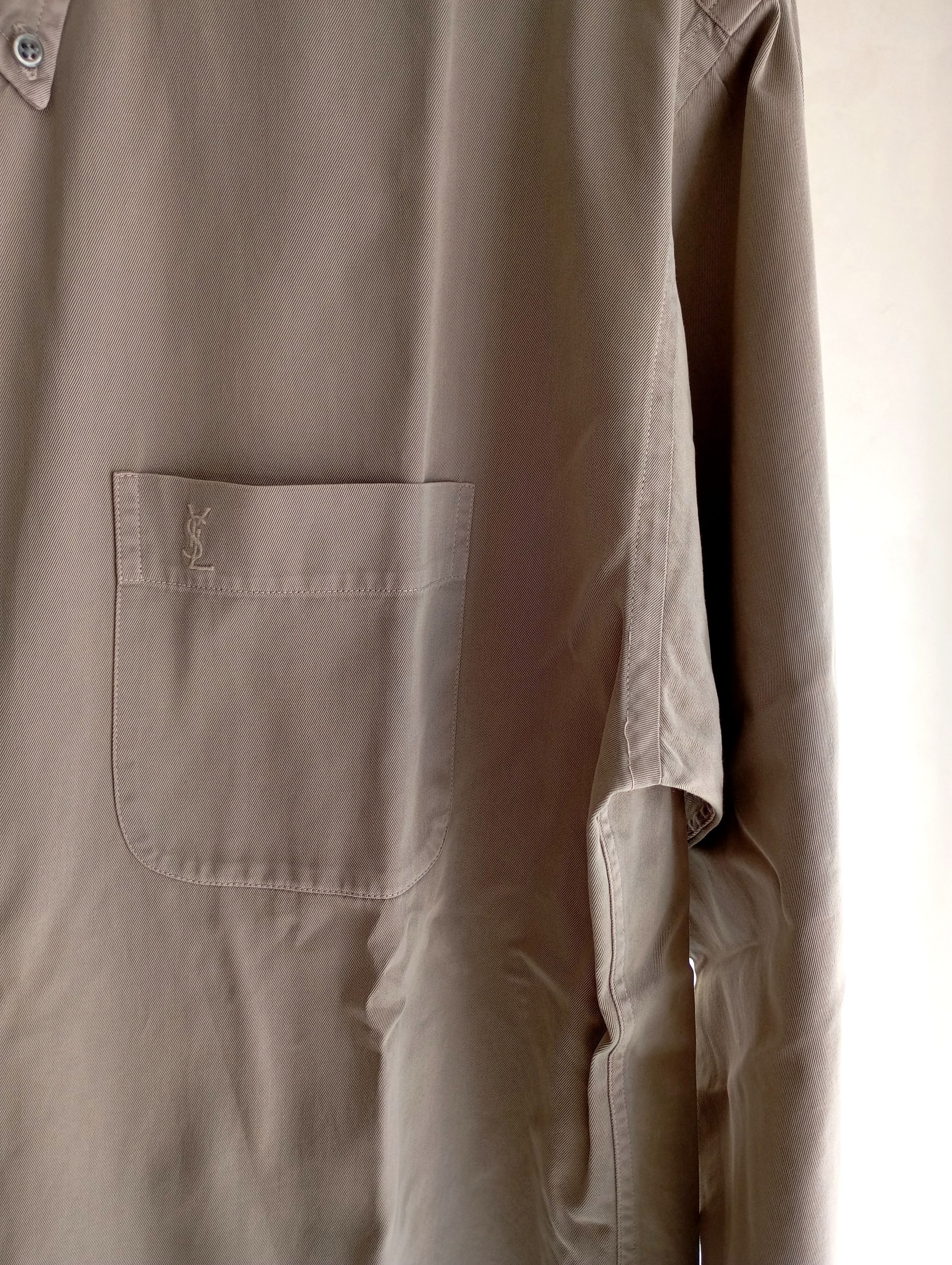 Vintage × Yves Saint Laurent Vintage YSL Yves Saint Laurent Pour Homme Shirt 90s Designer Size US L / EU 52-54 / 3 - 4 Thumbnail