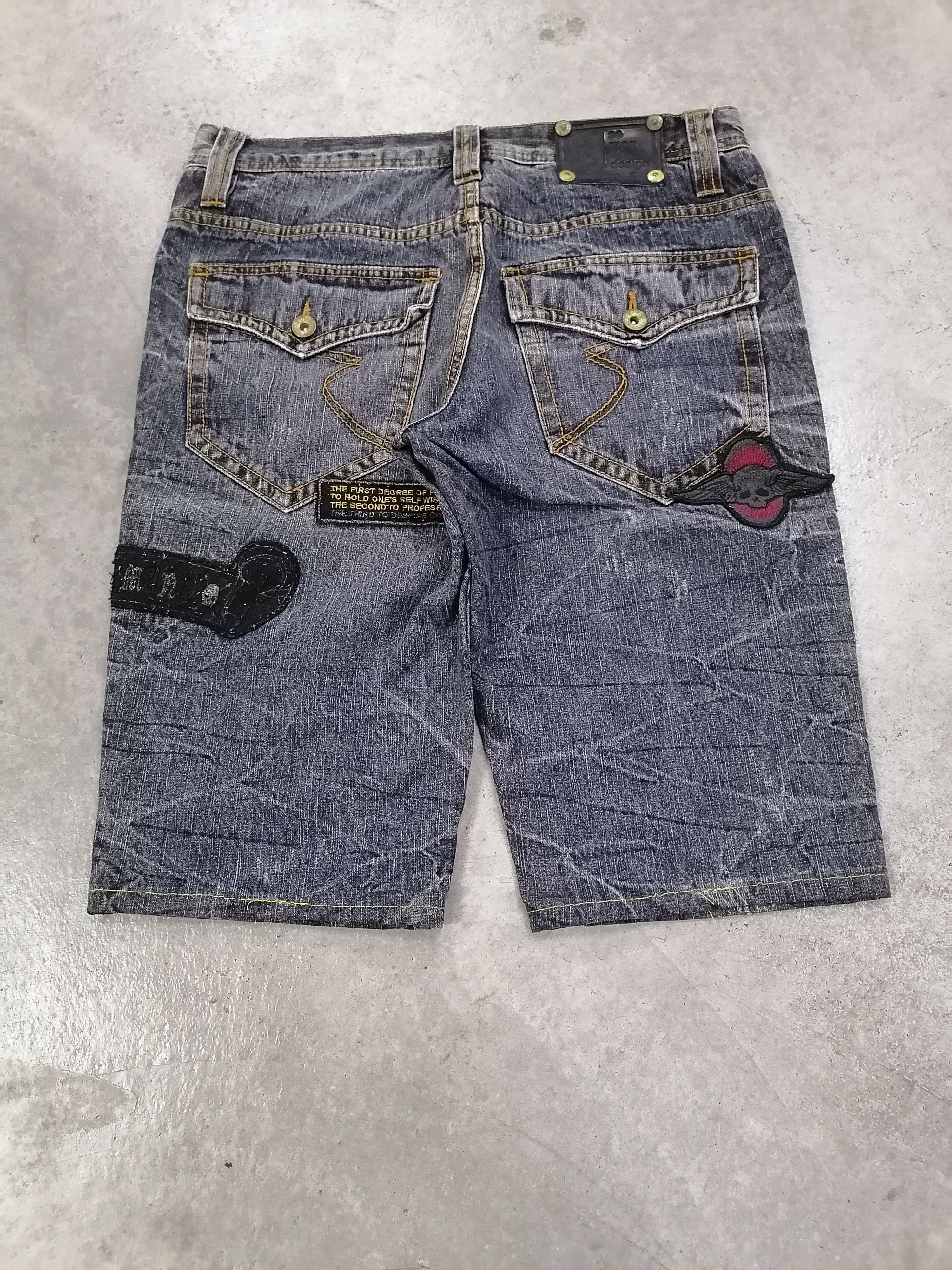 Japanese Brand × semanticdesign Semantic Design Re-Cut Distressed Denim Short Pants Size US 30 / EU 46 - 7 Thumbnail