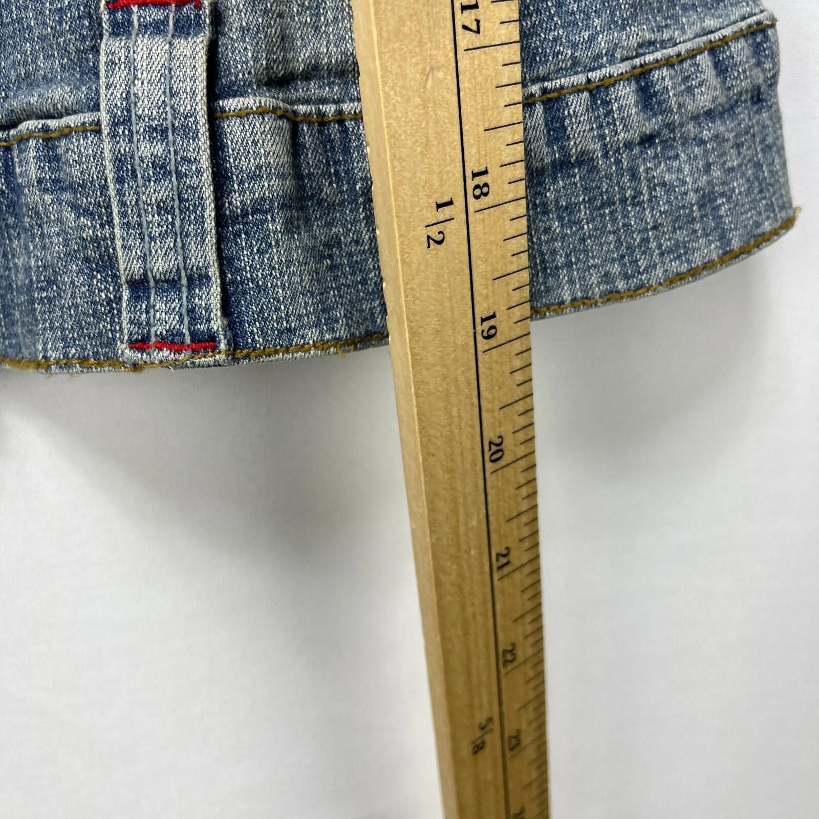 Other Vintage Y2K Revolt Jeans Womens Denim Jacket Medium Size M / US 6-8 / IT 42-44 - 9 Thumbnail