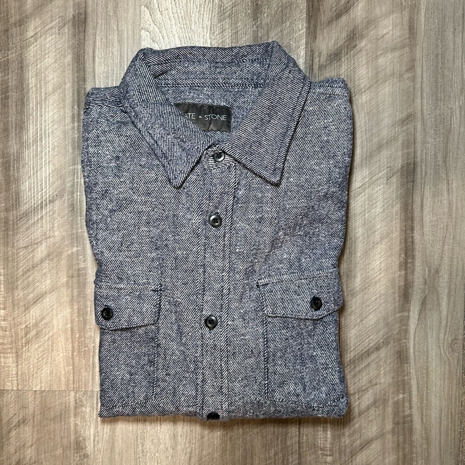 Slate & Stone Slate & Stone Long Sleeve Button Down Shirt Jacket - Medium Size US M / EU 48-50 / 2 - 1 Thumbnail