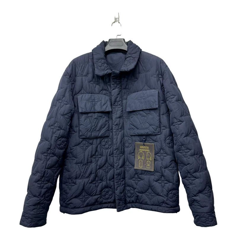 Louis Vuitton Louis Vuitton Logo Jacket in Blue Color-dmc Size US XXL / EU 58 / 5 - 1 Thumbnail