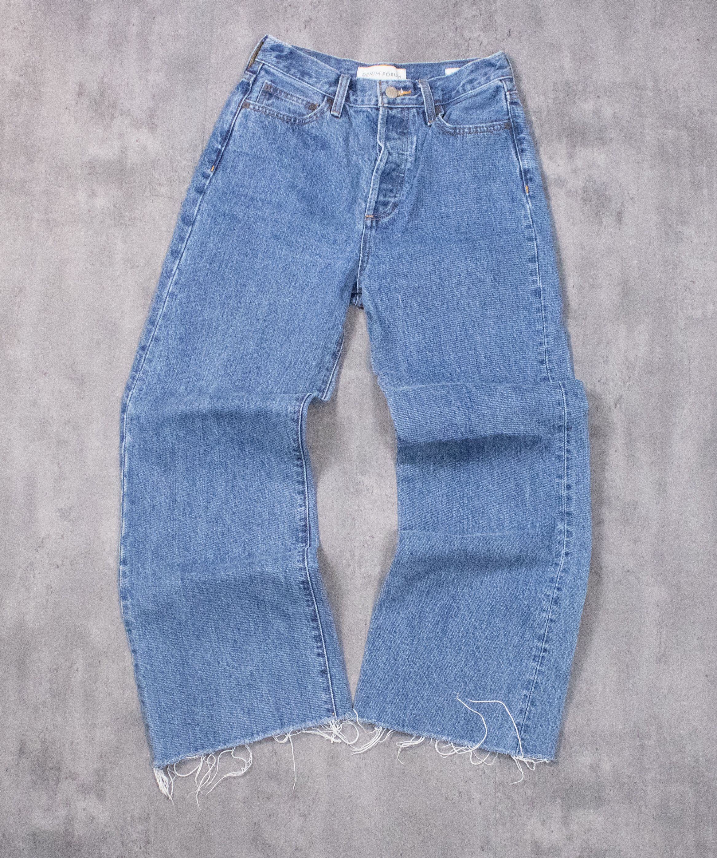 Japanese Brand Denim Form Baggy Wide Relax Fit CrazyY2K Denim Pant's Size US 26 / EU 42 - 3 Thumbnail