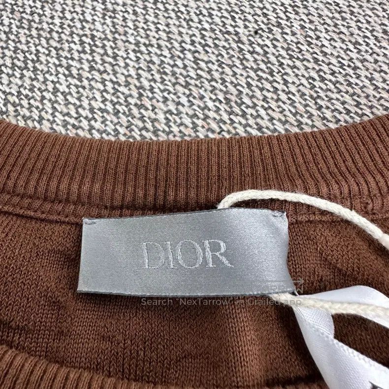 Dior Dior Jacquard logo round-neck casual short sleeves Size US XS / EU 42 / 0 - 3 Thumbnail