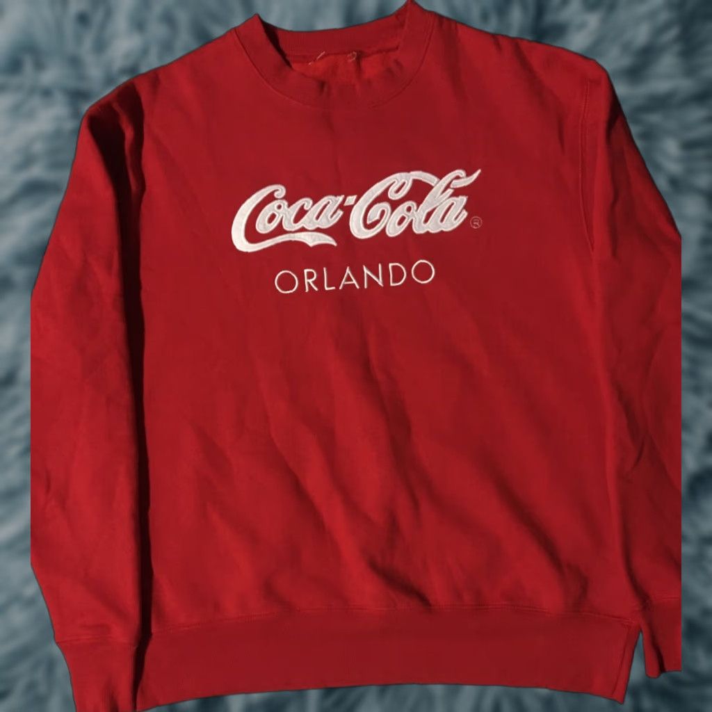 Vintage VINTAGE Coca Cola 90s Orlando Spellout Sweatshirt Men L Red Size US L / EU 52-54 / 3 - 1 Thumbnail