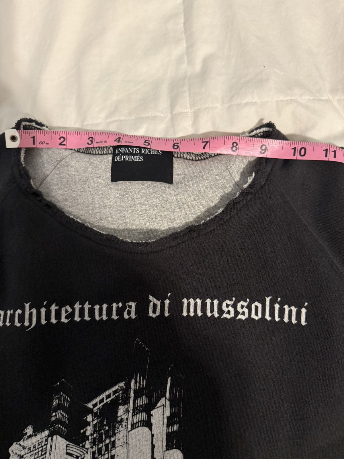 Enfants Riches Deprimes Architettura Di Mussolini Lined Raglan Sweatshirt Size US L / EU 52-54 / 3 - 12 Thumbnail