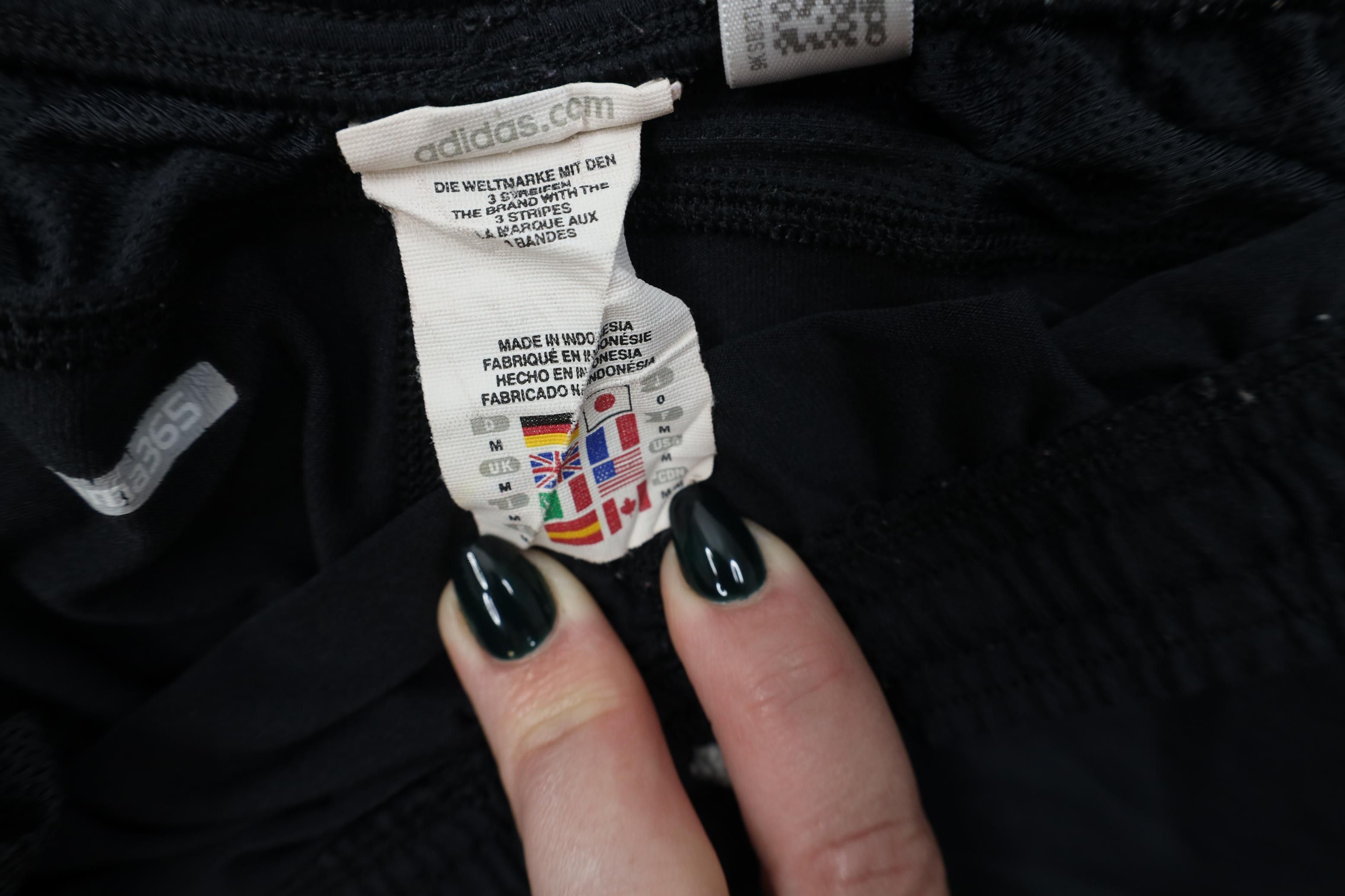 Adidas Vintage Y2K Adidas Reflective Wide Leg Pants Black Stretch Size US 34 / EU 50 - 10 Thumbnail