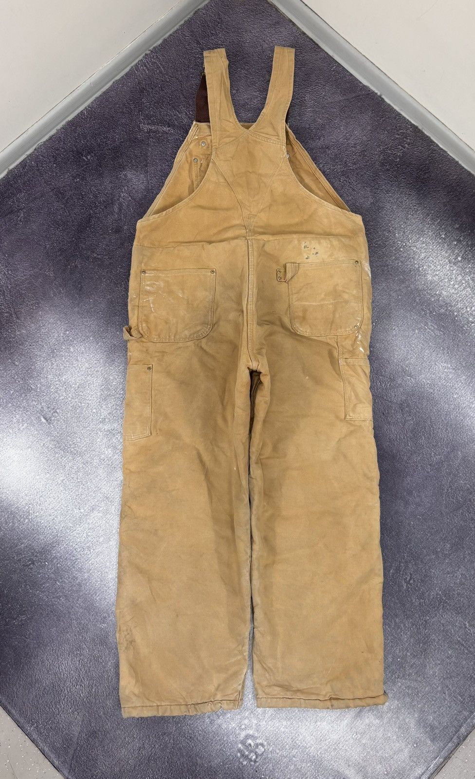 Carhartt Vintage Carhartt Bib Overalls Double Knee Brown Duck Canvas Size US 44 / EU 60 - 2 Thumbnail