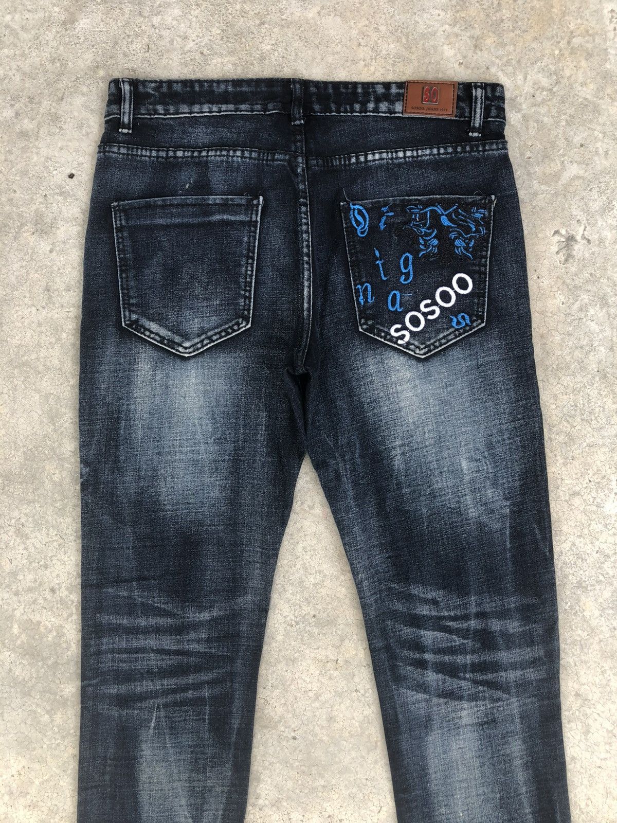 Who Decides War Sosoo Patchwork Jeans Distressed Jeans Size US 32 / EU 48 - 8 Thumbnail