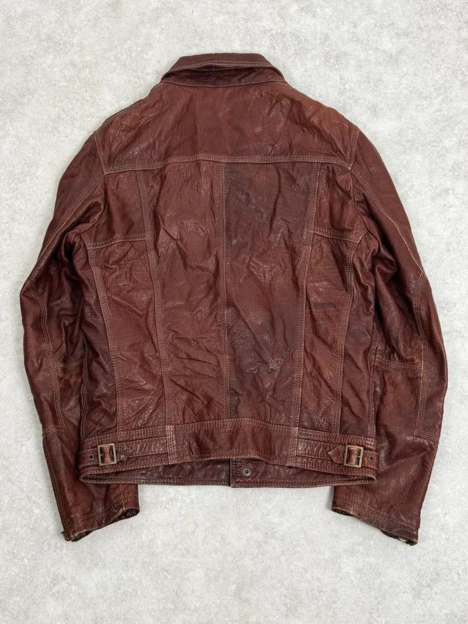 Dolce & Gabbana 2000s Dolce & Gabbana Bordeaux Leather Premium Jacket Size US M / EU 48-50 / 2 - 4 Thumbnail