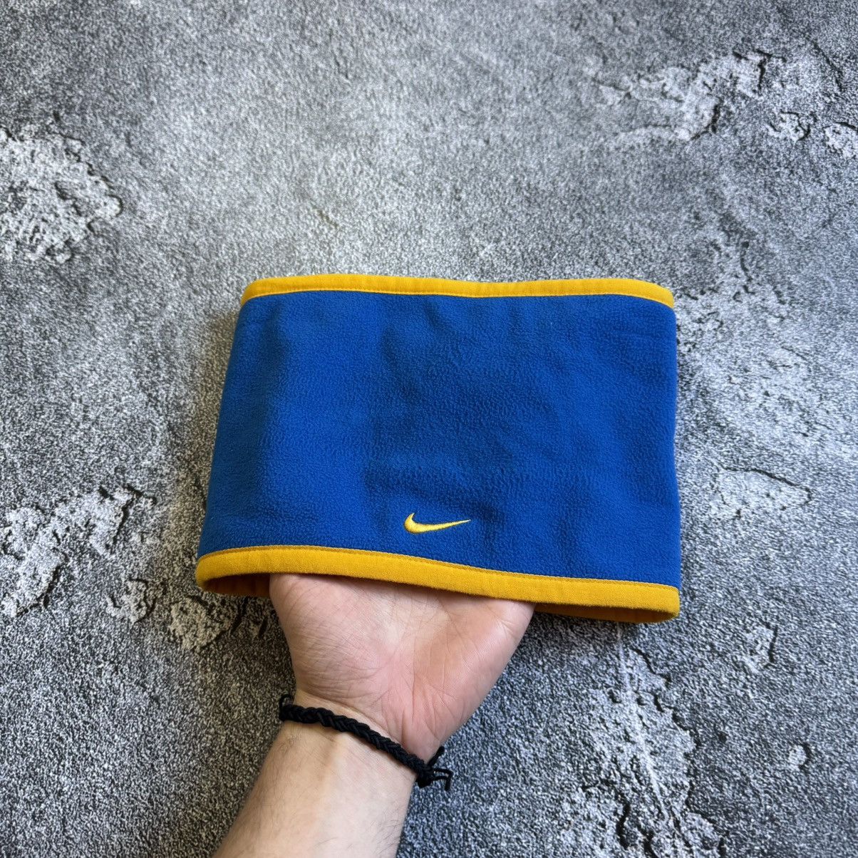 Nike Nike Fleece Neck Warmer Snood Colour Blue&Yellow Vintage Size ONE SIZE - 1 Thumbnail