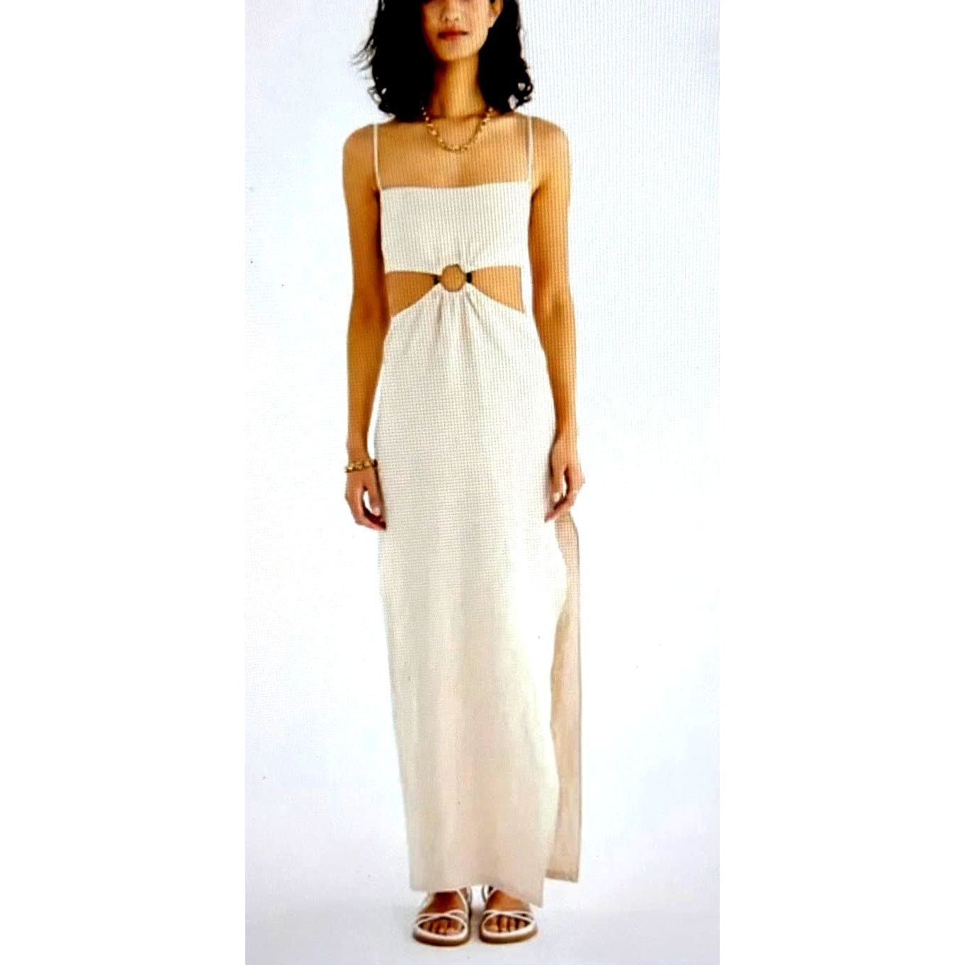 Other Rumer Avalon Ring Maxi Dress - White - size L Size L / US 10 / IT 46 - 2 Thumbnail