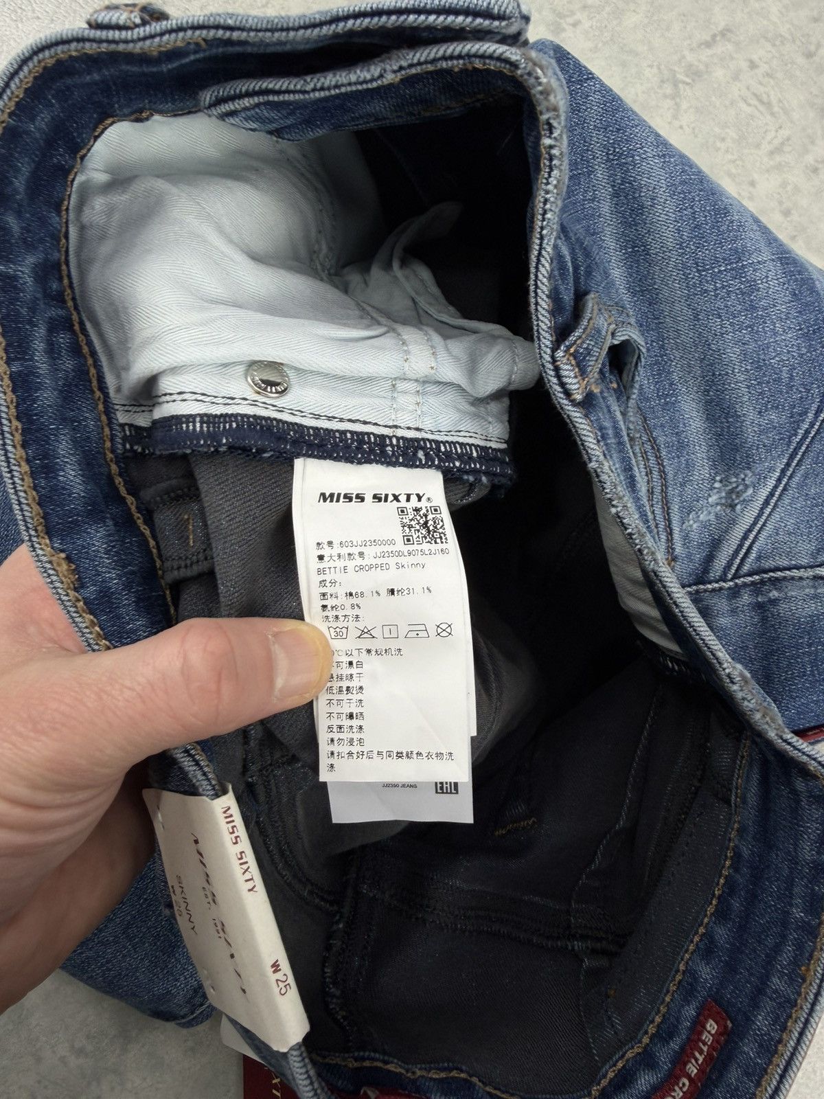 Miss Sixty Miss Sixty Bettie Cropped Denim Jeans Size 25 Size 25" / US 0 / IT 36 - 13 Thumbnail