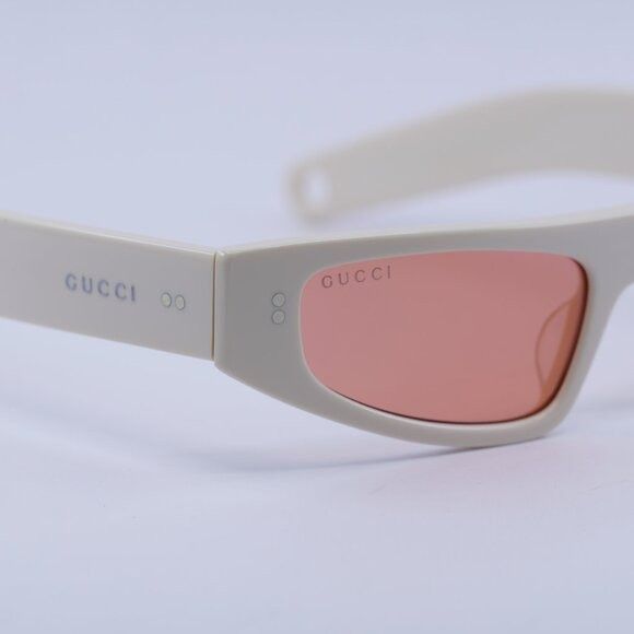 Gucci Gucci GG1634S 007 Sunglasses Ivory With Black Cord Cat Eye Size ONE SIZE - 9 Thumbnail