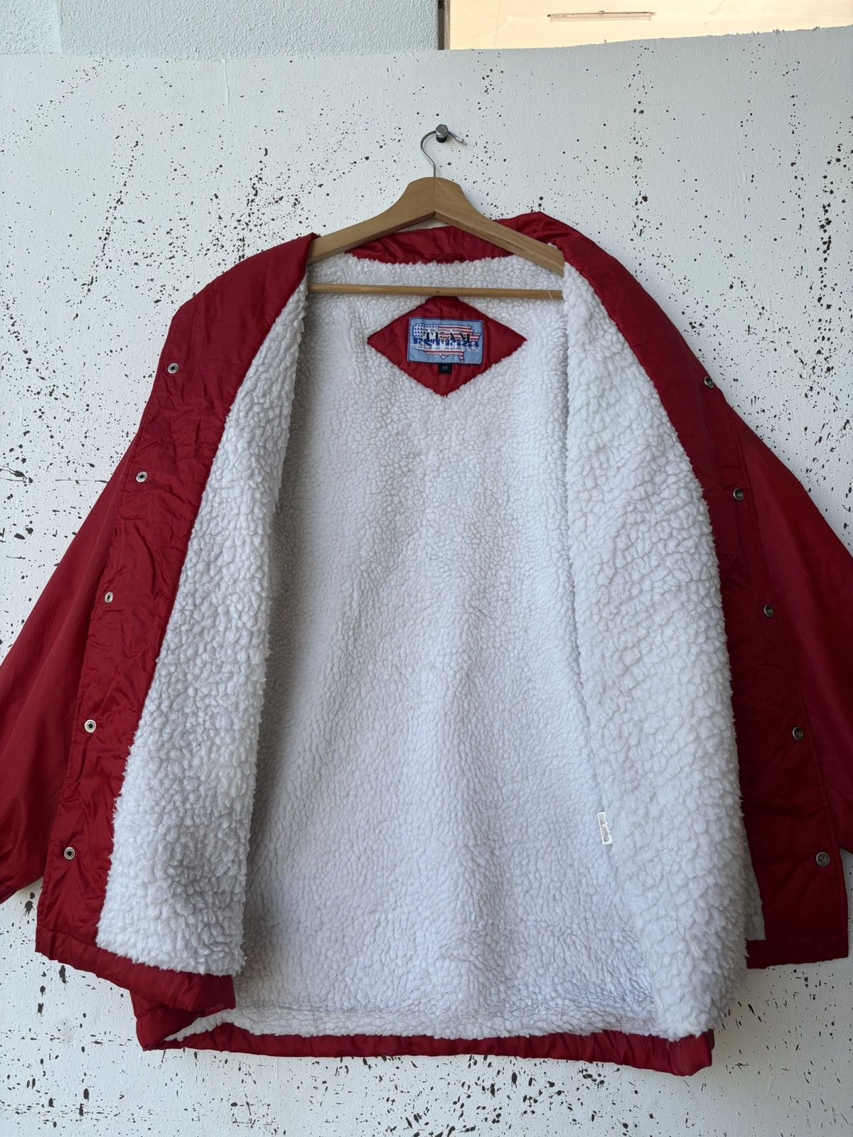 Vintage Super Rare‼️ Vintage 80s Sports Jacket Sherpa Lining Size US S / EU 44-46 / 1 - 8 Thumbnail