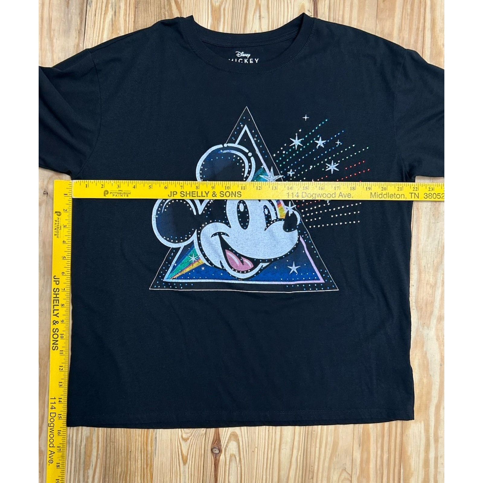 Disney Mickey Mouse Rhinestone T-shirt Disney XL (15/17) Black. Size XL / US 12-14 / IT 48-50 - 8 Thumbnail