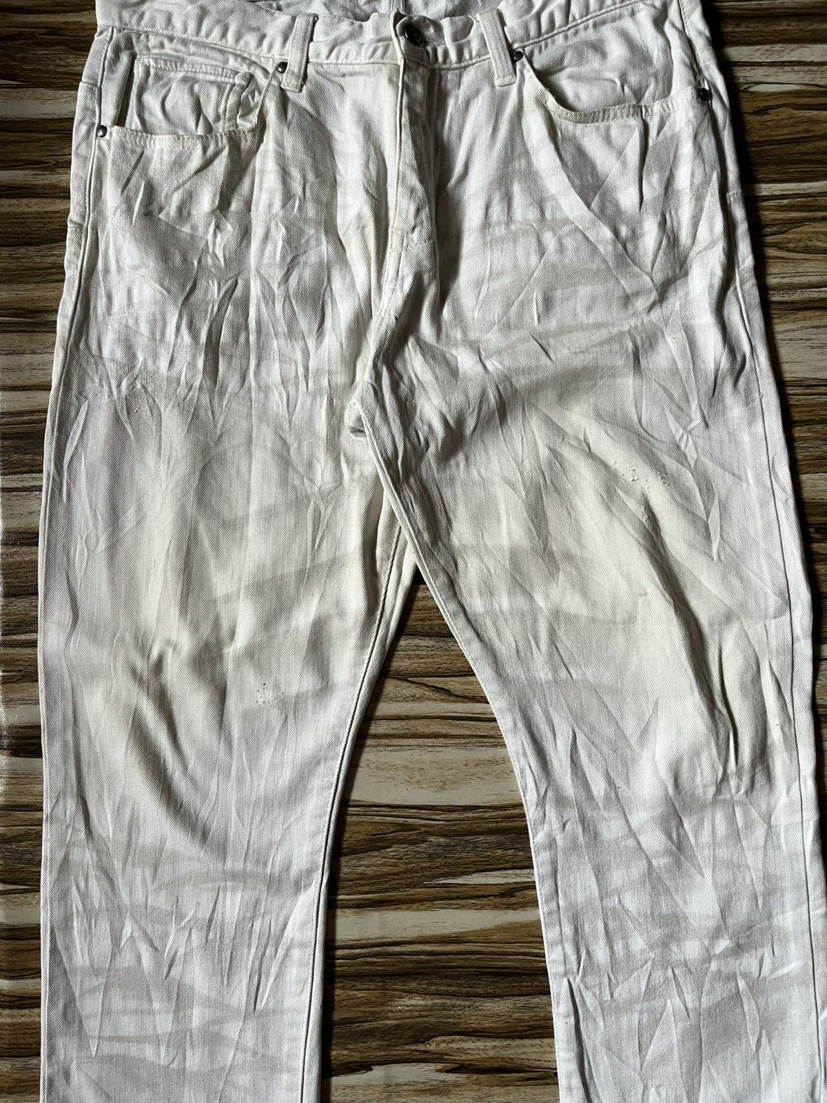 Japanese Brand Y2K Luster Clawmark White Jeans Dior Inspired Size US 34 / EU 50 - 3 Thumbnail