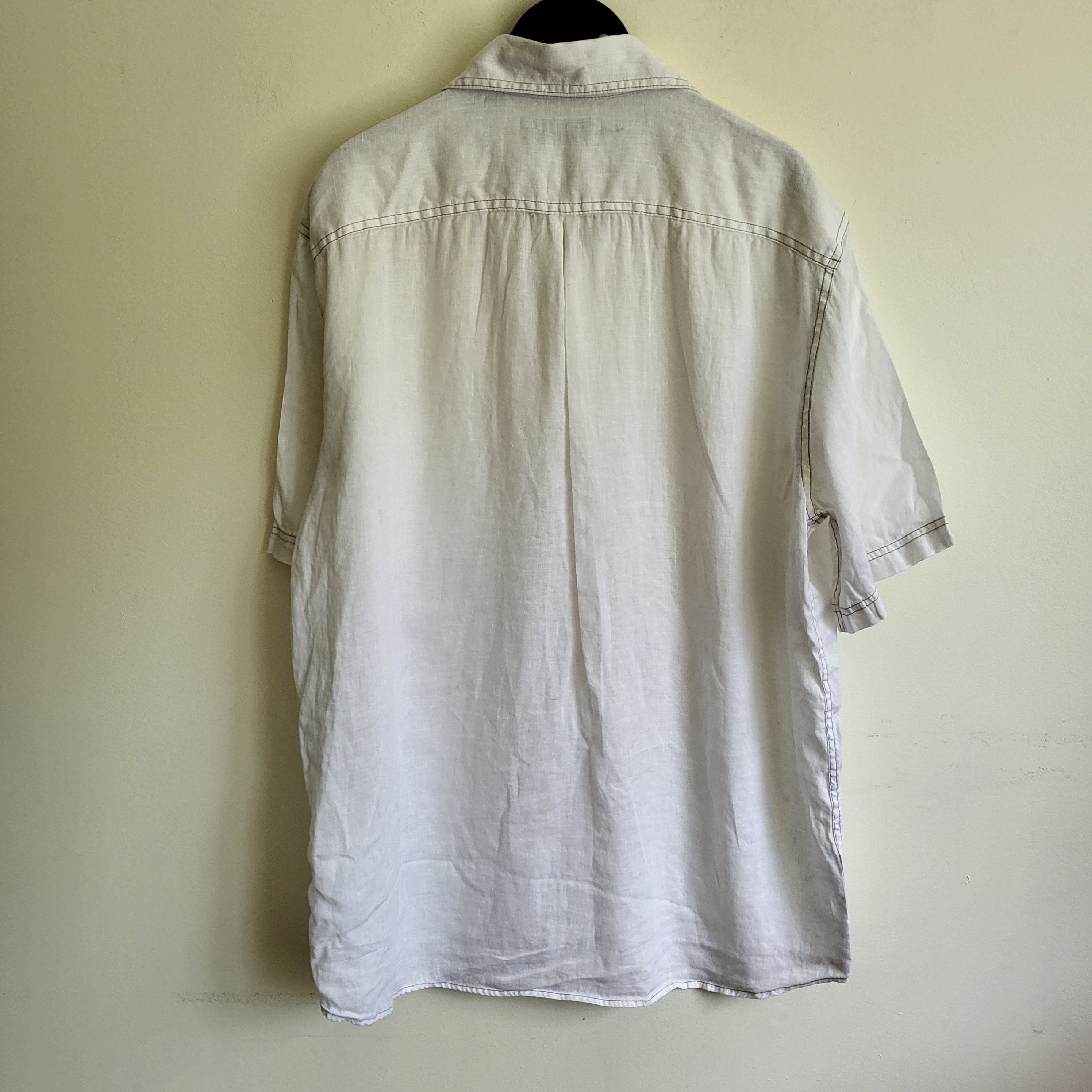 Roundtree & Yorke ROUNDTREE & YORKE Casual Linen Button Down Shirt Size US M / EU 48-50 / 2 - 3 Thumbnail