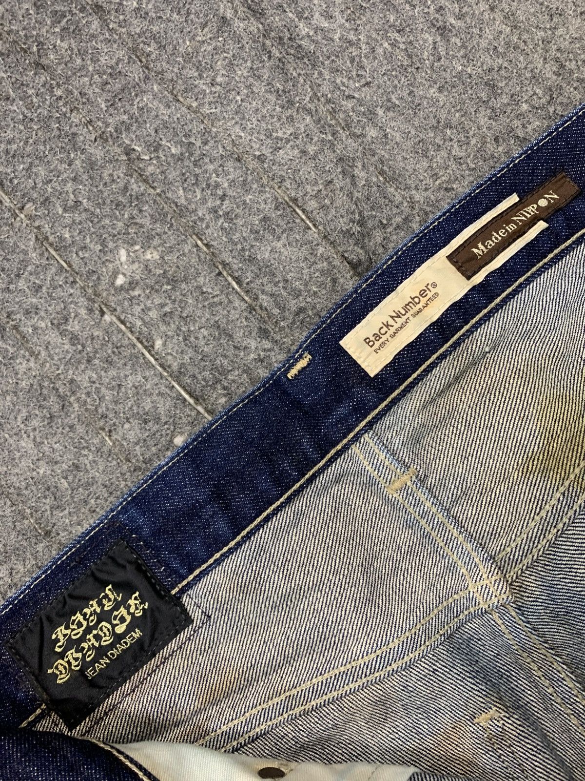 Japanese Brand 90s Back Number Jean Diadem Indigo Selvedge Denim Jeans Size US 28 / EU 44 - 7 Thumbnail