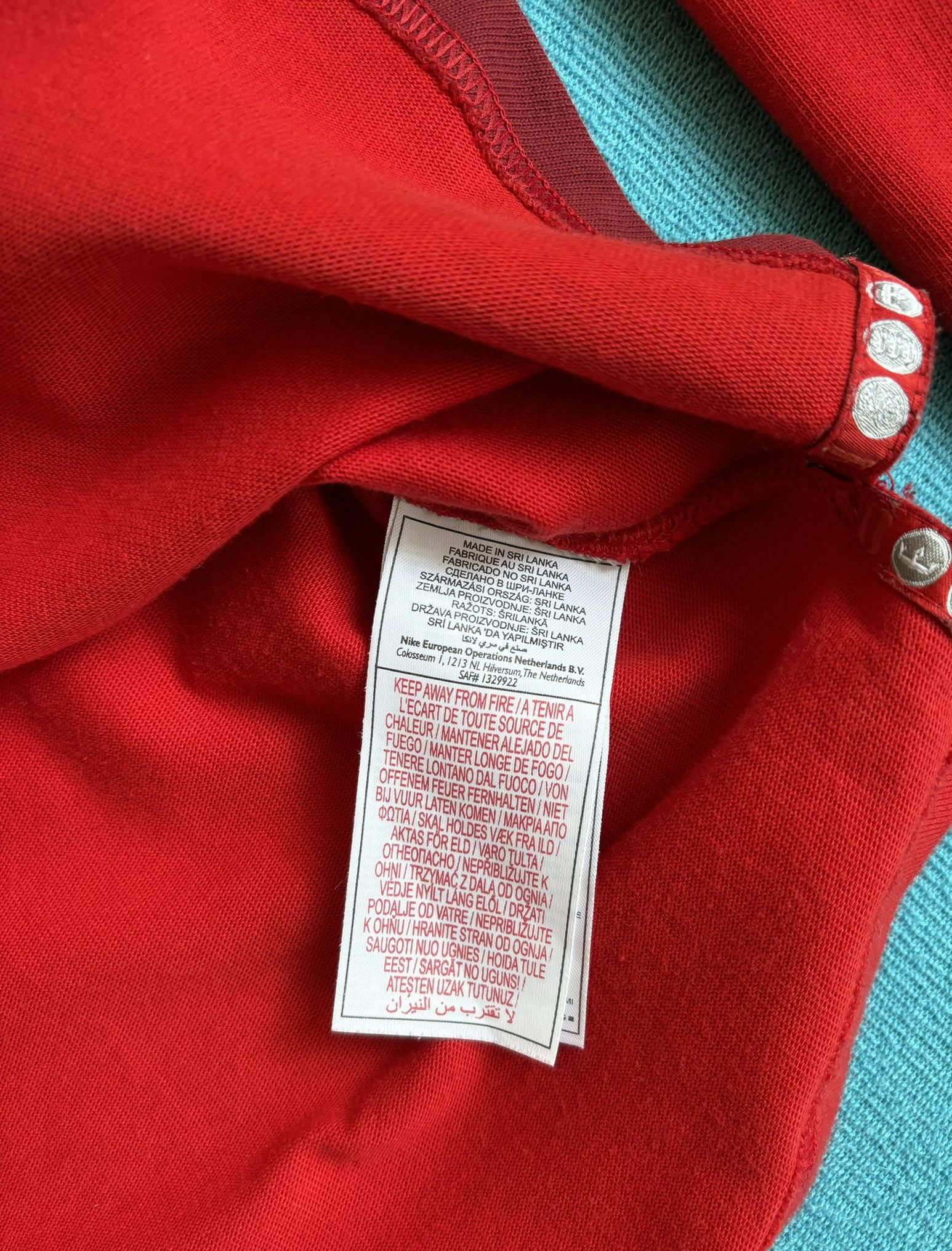 Nike England Rugby Nike o2 red long jersey Size. L Size US L / EU 52-54 / 3 - 15 Thumbnail