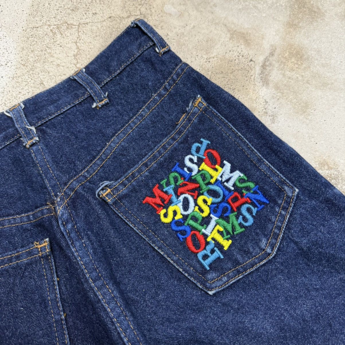 Missoni Missoni Embroidery Multicolor Unisex Denim Pants Size 24" / US 00 / IT 34 - 14 Thumbnail