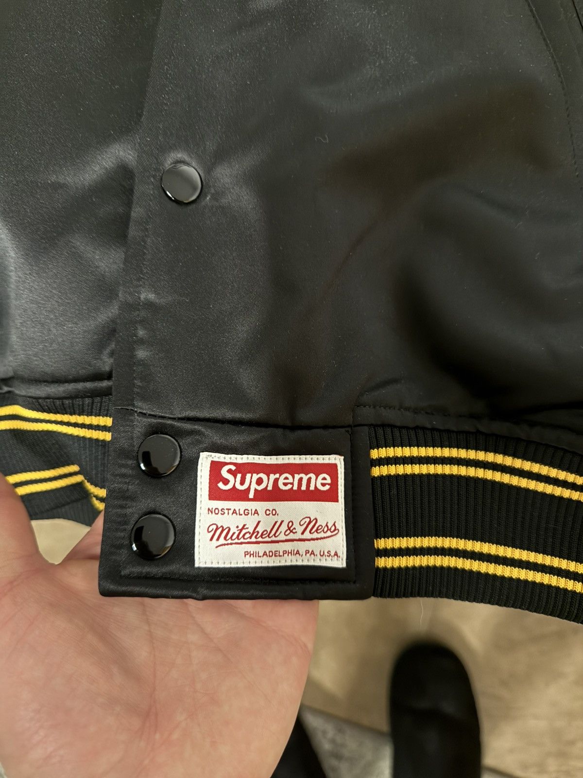 Mitchell & Ness × Supreme Supreme x Mitchell & Ness Lined Hooded Satin Varsity Jacket Size US S / EU 44-46 / 1 - 5 Thumbnail