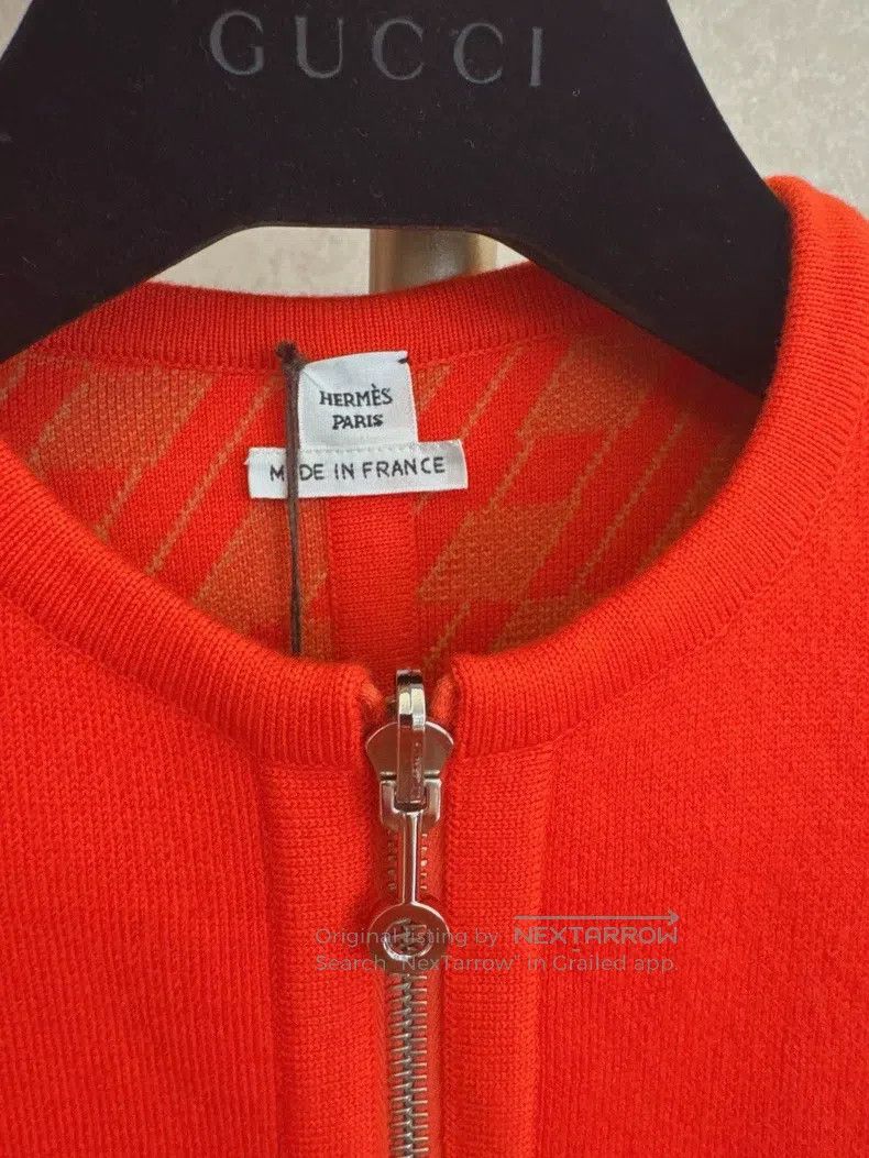 Hermes Hermes Orange Two-sided Jacket Size XXS / US 00 / IT 34 - 3 Thumbnail