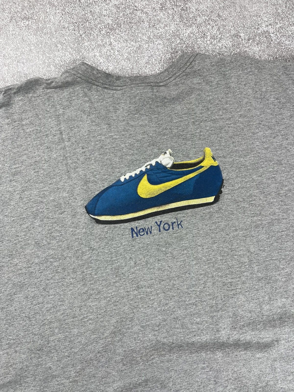 Nike × Vintage Vintage Nike Waffle New York Logo Tee T Shirt Size US XXL / EU 58 / 5 - 7 Thumbnail