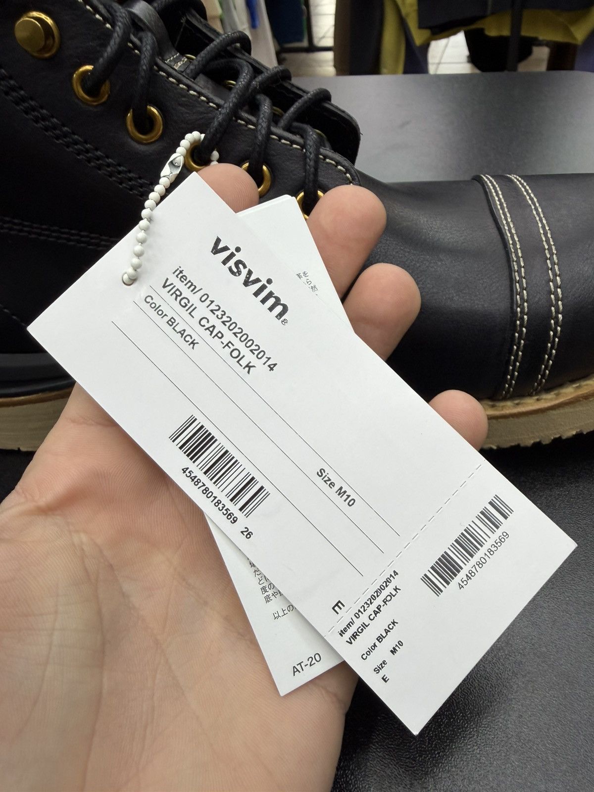 Visvim Size 10 - Visvim Virgil Boots Cap Folk Black Brand New! Size US 10 / EU 43 - 10 Thumbnail