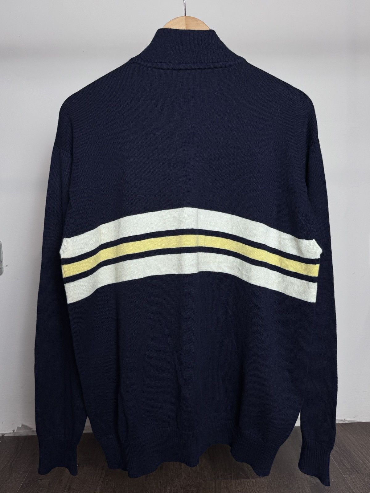 Tommy Hilfiger Tommy Hilfiger men's navy blue quarter-zip pullover sweater. Size US L / EU 52-54 / 3 - 2 Thumbnail