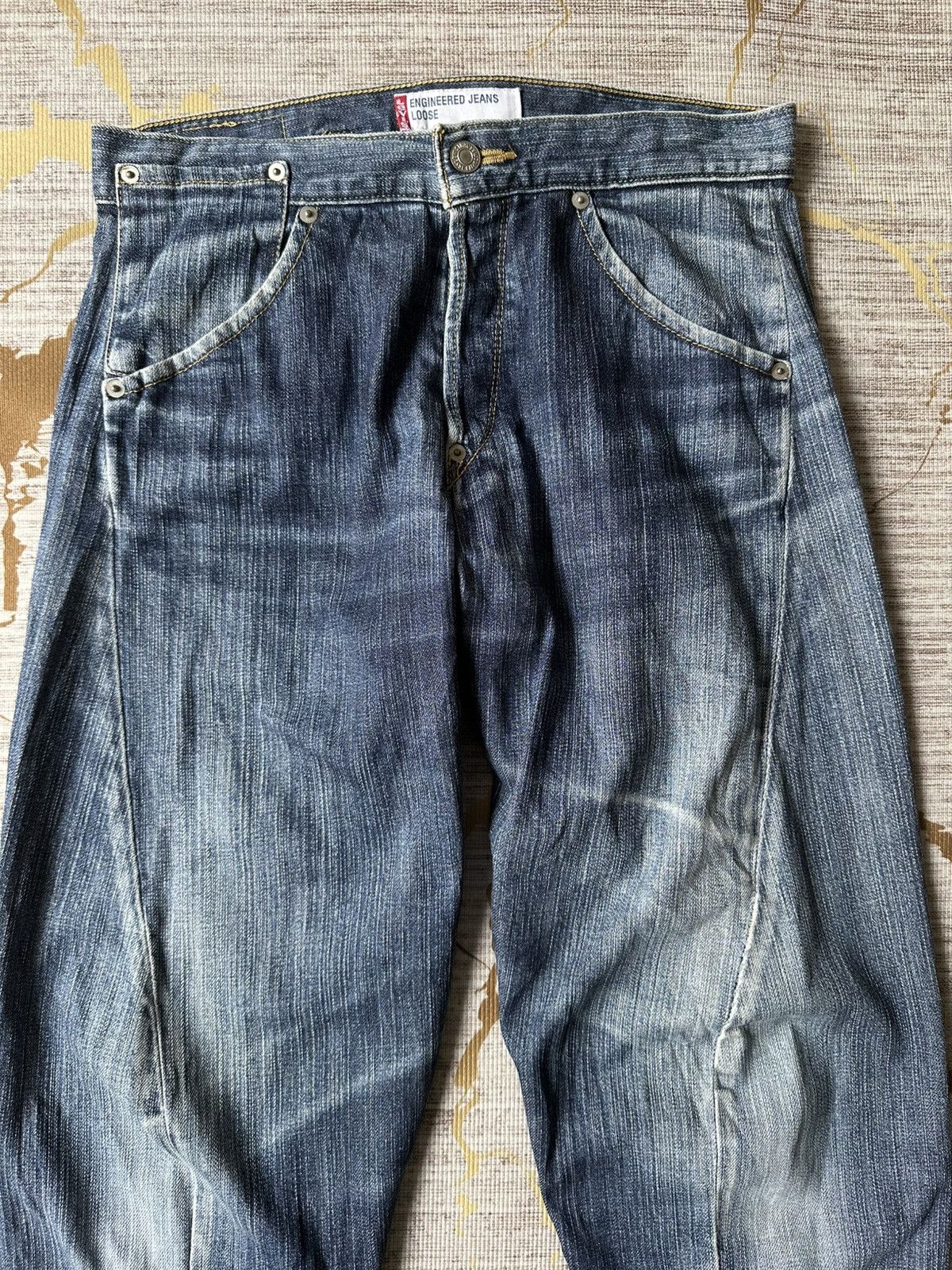 Levi's Vintage Clothing Levi’s Engineered Jeans Loose Distressed Denim Size US 30 / EU 46 - 5 Thumbnail