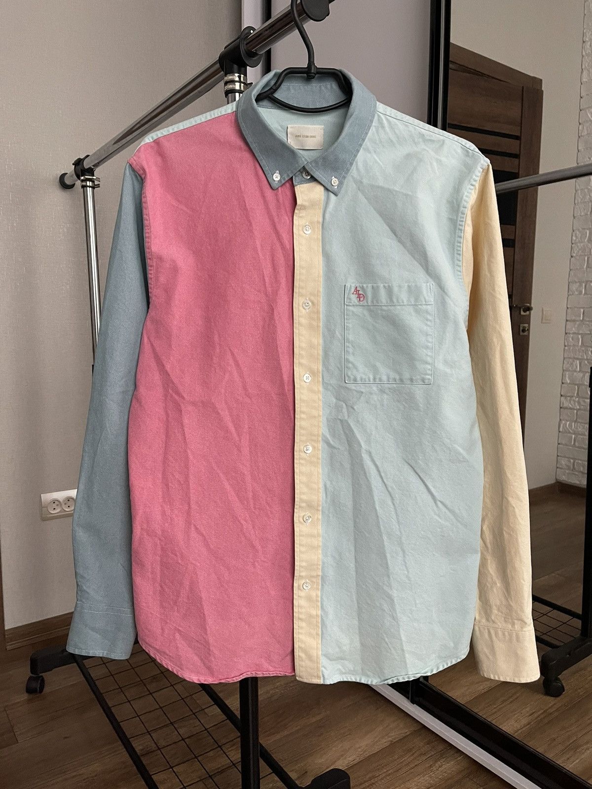Aime Leon Dore Aime Leon Dore Color Blocked Oxford Shirt Button Up Size US L / EU 52-54 / 3 - 3 Thumbnail