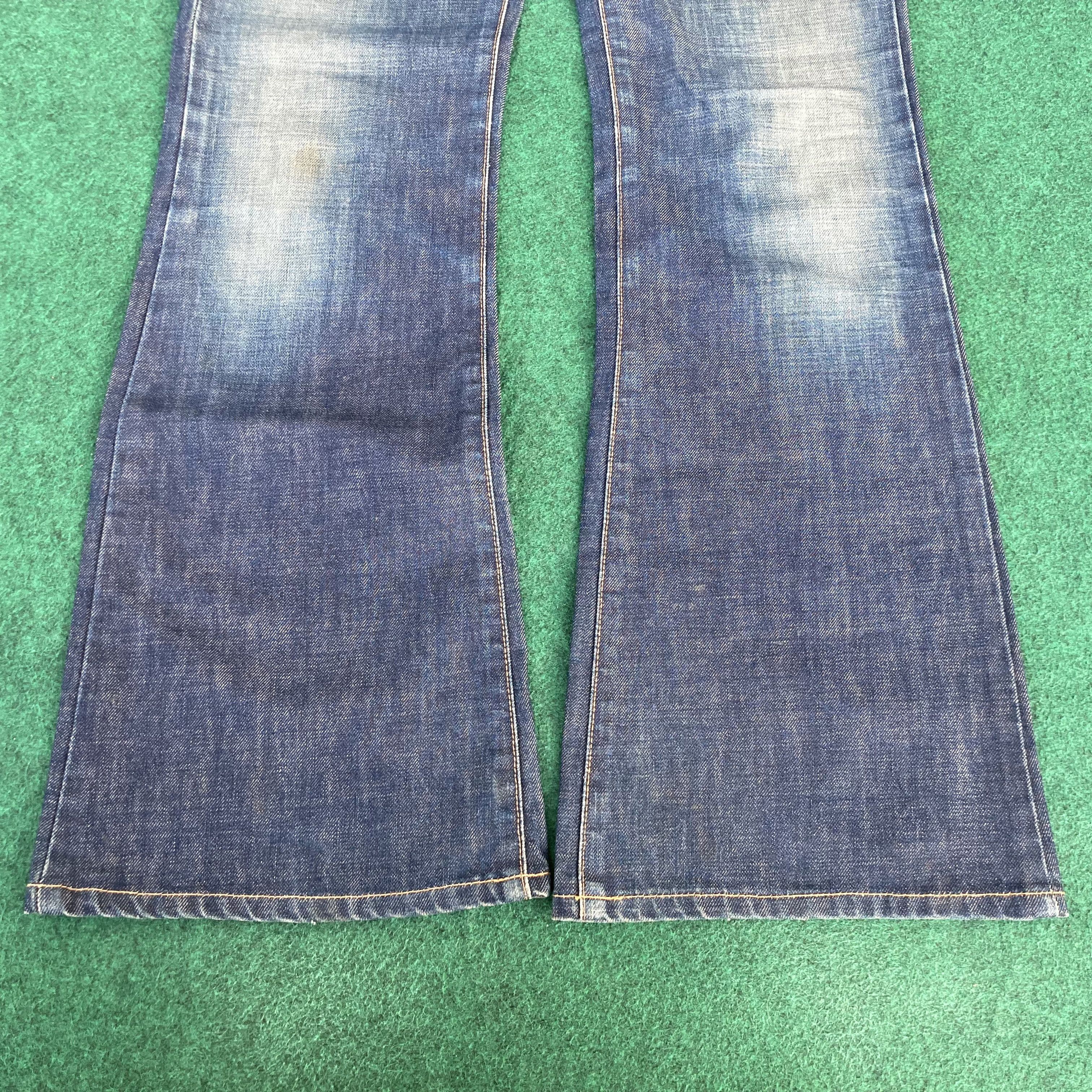 Edwin 29x31.5 Vtg Edwin 800SX Wide Flared Denim Bootcut Jeans Size US 29 - 9 Thumbnail