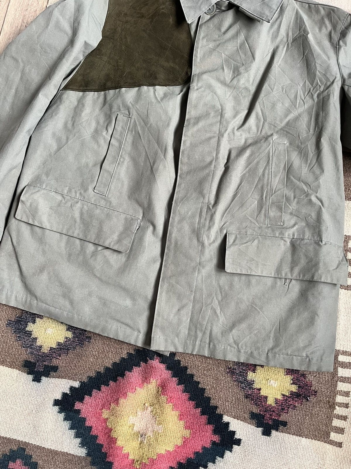 Other Adolphe Lafont 50s Olive Scotchgard France Hunting Jacket Size US L / EU 52-54 / 3 - 3 Thumbnail