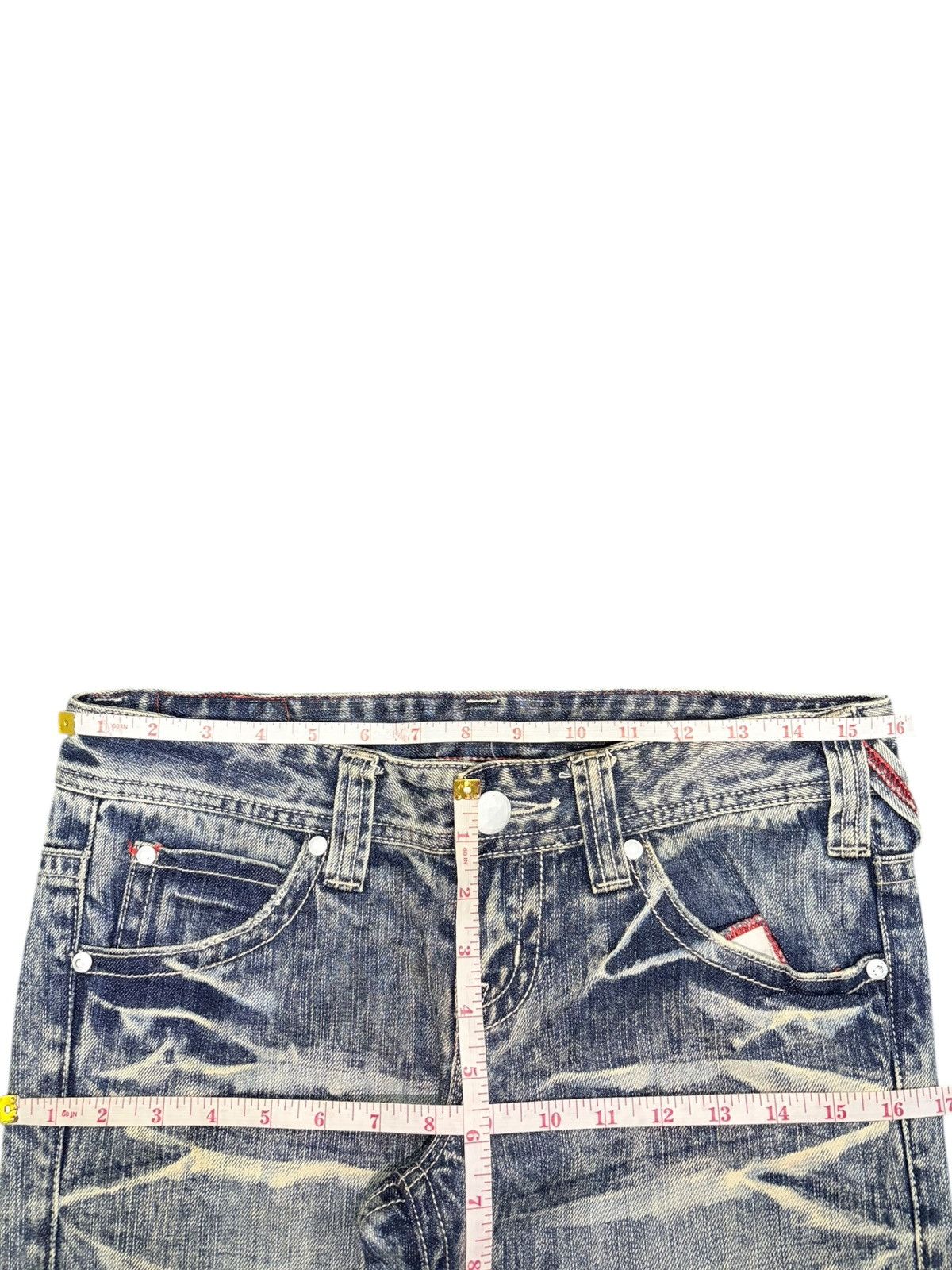 Ksubi Vintage Japanese Brand Bleached Distress Loose Jeans Size 32" / US 10 / IT 46 - 6 Thumbnail