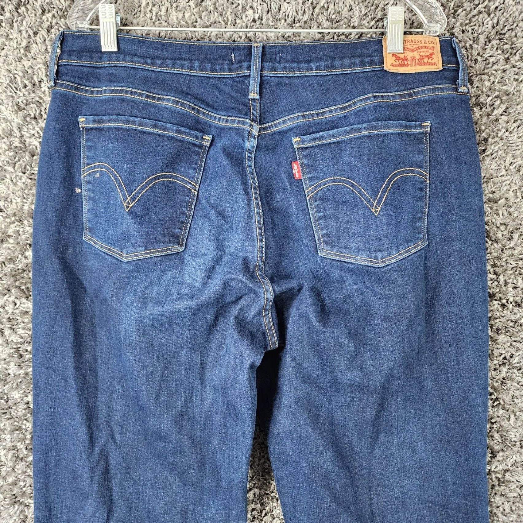 Levi's LEVI'S 505 Dark Wash Straight Jeans Size 16 Womens Blue Size 38" / US 16 / IT 52 - 7 Thumbnail