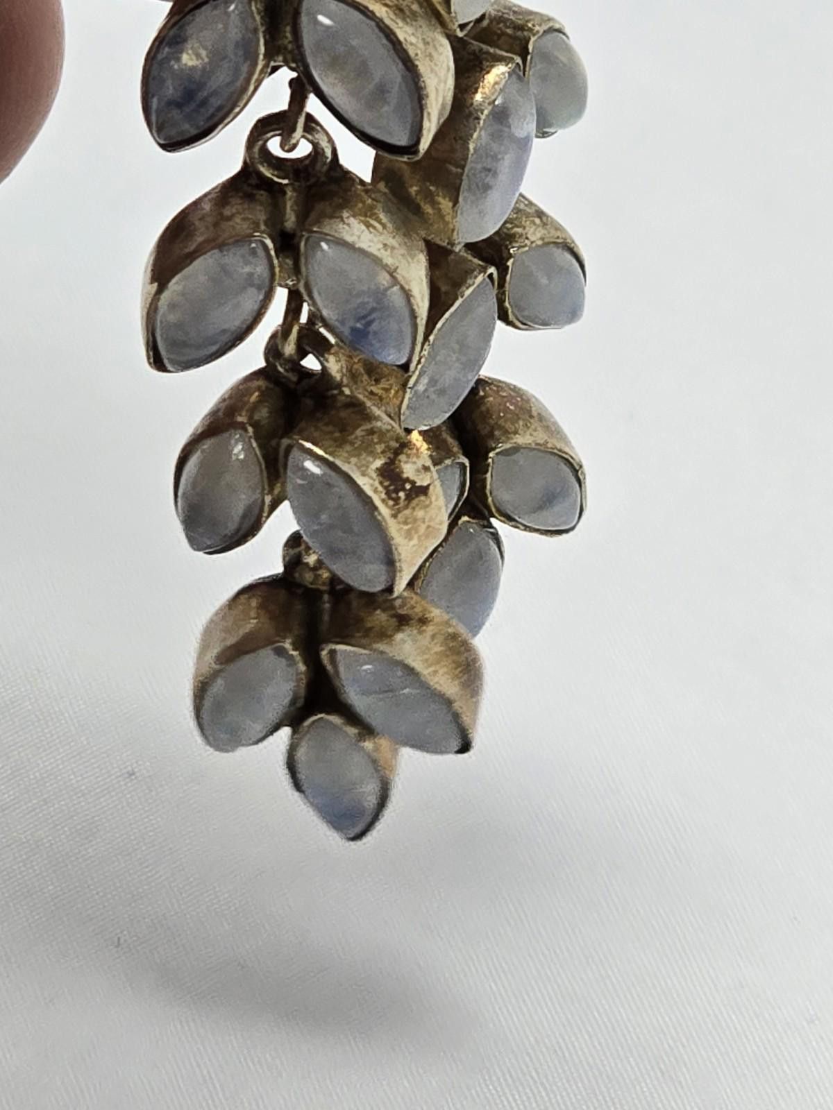 Bonobos Handmade 925 Sterling Silver Dangle Earrings w/ Blue Glass Size ONE SIZE - 7 Thumbnail
